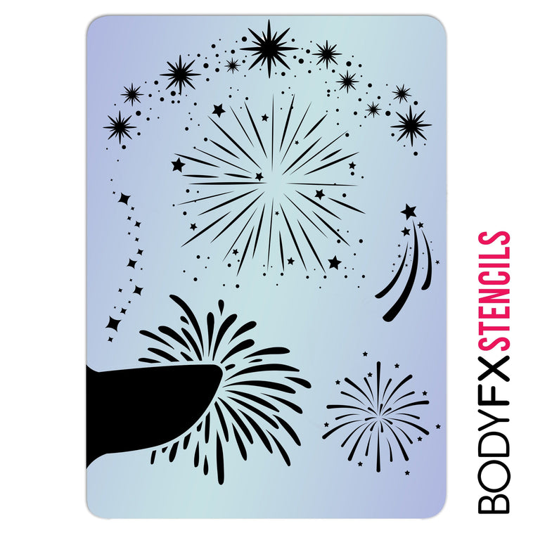 Fireworks Stencil Fireworks Stencil