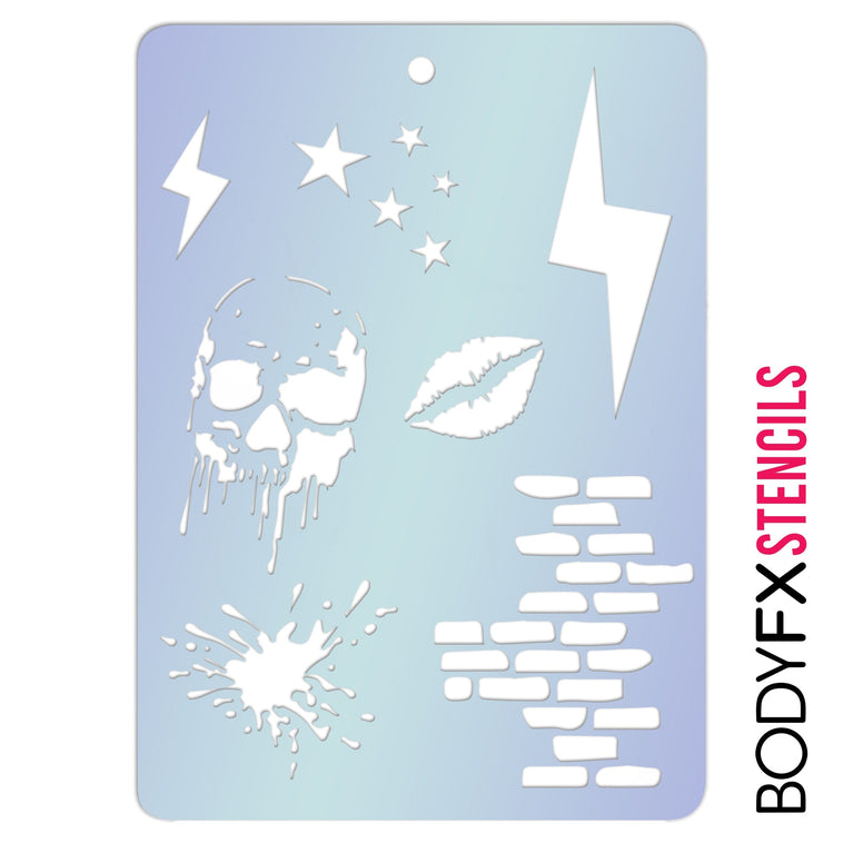 Rock! Stencil Rock! Stencil