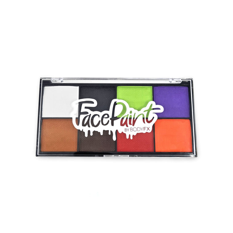 Halloween face paint palette with Mini Halloween stencil Halloween face paint palette with Mini Halloween stencil