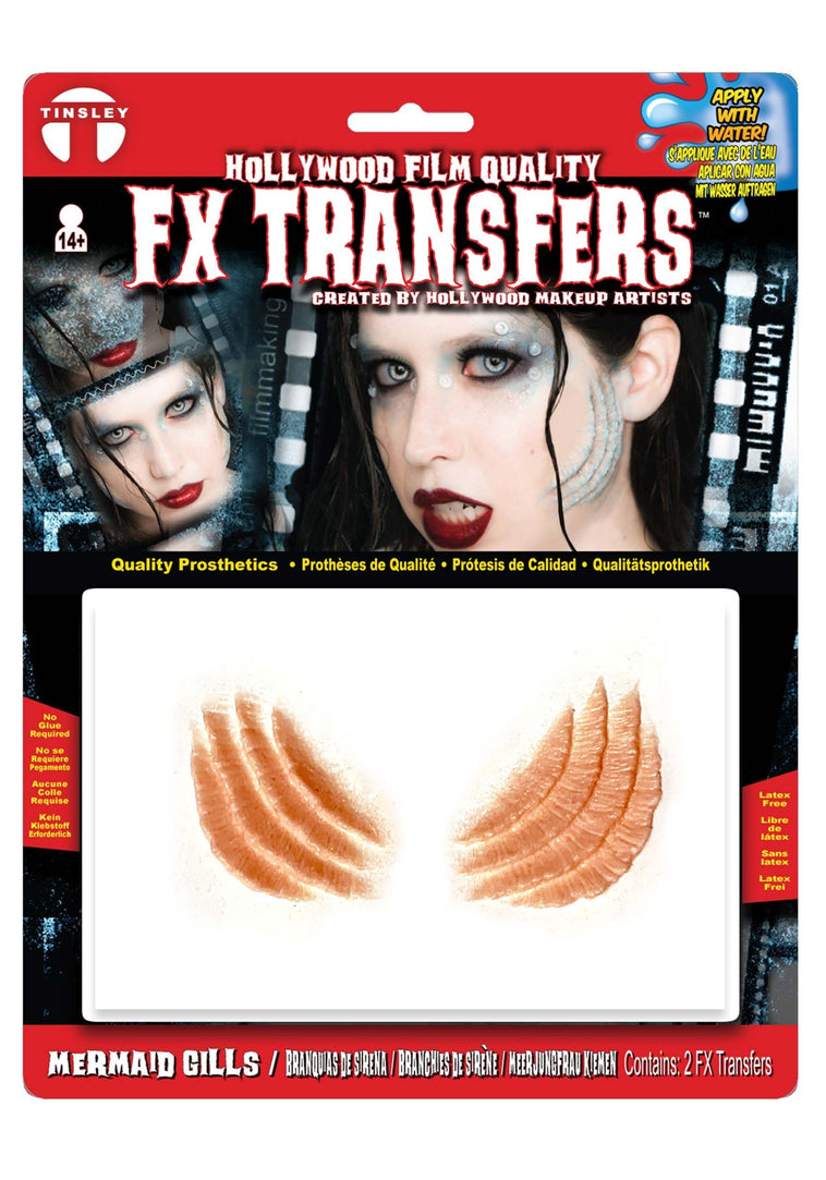 Mermaid Gills 3D FX Transfers Mermaid Gills 3D FX Transfers