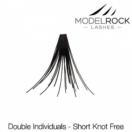 MODEL ROCK LASHES- INDIVIDUALS SHORT KNOT FREE MODEL ROCK LASHES- INDIVIDUALS SHORT KNOT FREE