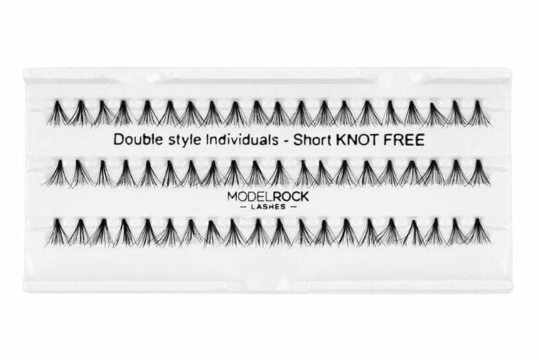 MODEL ROCK LASHES- INDIVIDUALS SHORT KNOTTED MODEL ROCK LASHES- INDIVIDUALS SHORT KNOTTED
