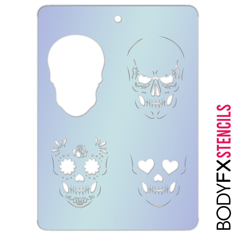 Skull Silhouette Layer Stencil Skull Silhouette Layer Stencil