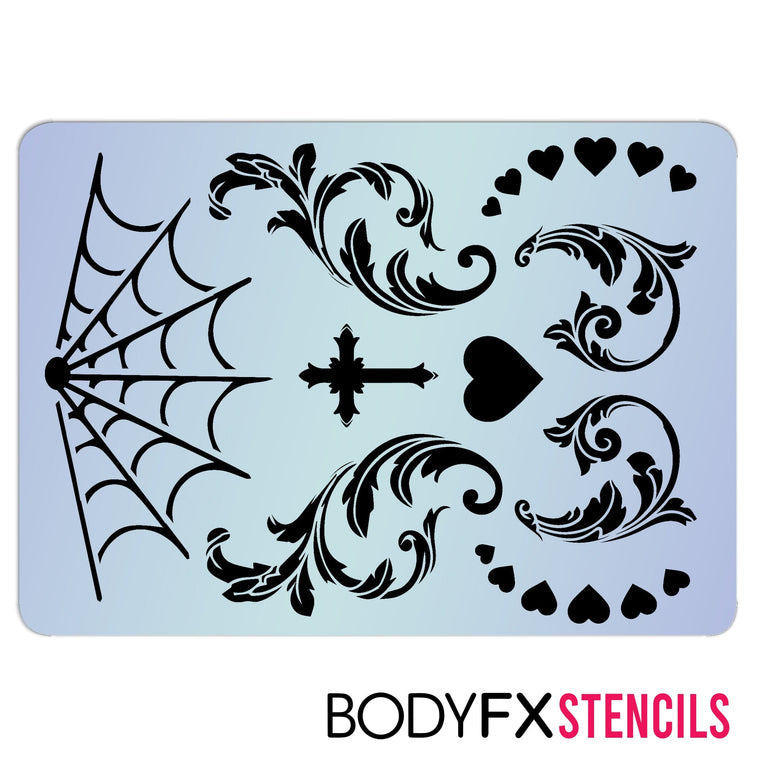 Sugar Skull Filigree Stencil Sugar Skull Filigree Stencil