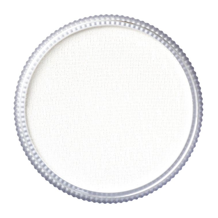 TAG Neon White face paint 32g colour swatch top view